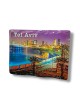 Textured Ceramic Magnet %96 Colorful Tel Aviv at N... | Jewish Magnets