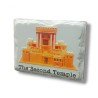 Textured Ceramic Magnet View of Majestic Golden Se... | Jewish Magnets