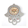 Dorit Judaica Peach Shades Stainless Steel Wall Hamsa... | Hamsa Hands