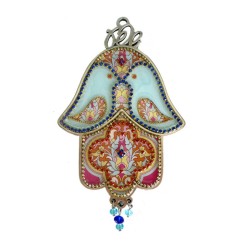 Iris Design Dove of Peace Hamsa Wall Plaque Turquoise... | Hamsa Hands