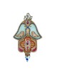 Iris Design Dove of Peace Hamsa Wall Plaque Turquoise... | Hamsa Hands