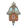 Iris Design Dove of Peace Hamsa Wall Plaque Turquoise... | Hamsa Hands