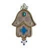 Iris Design Hamsa Wall Plaque Hebrew Blessings with B... | Hamsa Hands