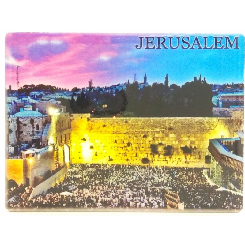 Ceramic Magnet Western Wall at Dusk | Jewish Magnets