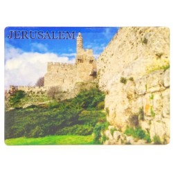 Ceramic Magnet %96 Tower of David in Jerusalem | Jewish Magnets