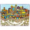 Ceramic Magnet View of Jerusalem in Armenian Art S... | Jewish Magnets