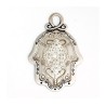 Shades of Silver Wall Hamsa by Ester Shahaf | Hamsa Hands