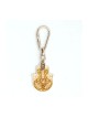 Gold Beige Hamsa Key Chain by Ester Shahaf | Judaica Keychains