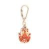 Red Beige Hamsa Key Chain by Ester Shahaf | Judaica Keychains