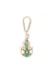Turquoise Hamsa Keychain by Ester Shahaf | Judaica Keychains