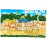 Polyresin Magnet %96 Colorful Jerusalem Images | Jewish Magnets