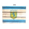 Ceramic Magnet %96 Jerusalem Emblem on Flag of Israel | Jewish Magnets