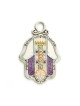 Purple and Gold Wall Hamsa by Esther Shahaf | Hamsa Hands