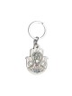 Silver Color Mazal Hamsa Key Ring by Ester Shahaf | Judaica Keychains