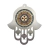 Dorit Judaica Maroon Stainless Steel Wall Hamsa Home ... | Hamsa Hands