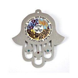 Dorit Judaica Wall Hamsa Seven Species Home Peace Ble... | Hamsa Hands