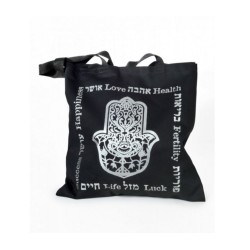 Barbara Shaw Canvas Tote Bag Black Silver H... | *Overstock & Specials