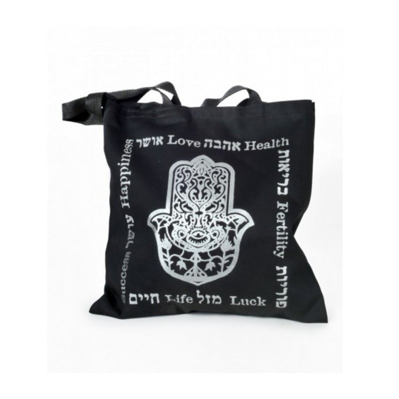 Barbara Shaw Canvas Tote Bag Black Silver H... | *Overstock & Specials