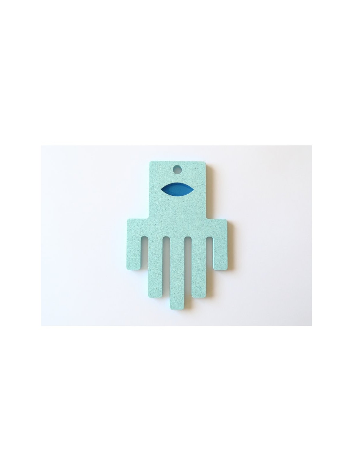 Graciela Noemi Handcrafted Blue Eye Abstract Hamsa | Hamsa Hands