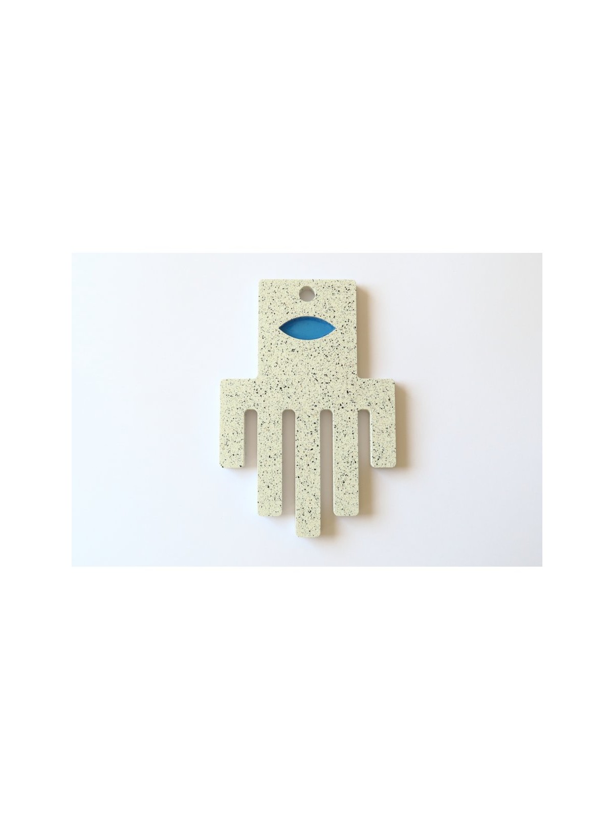 Graciela Noemi Handcrafted Blue Eye Abstract Hamsa | Hamsa Hands