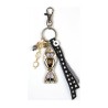 Black White Fish Keychain by Ester Shahaf | Judaica Keychains