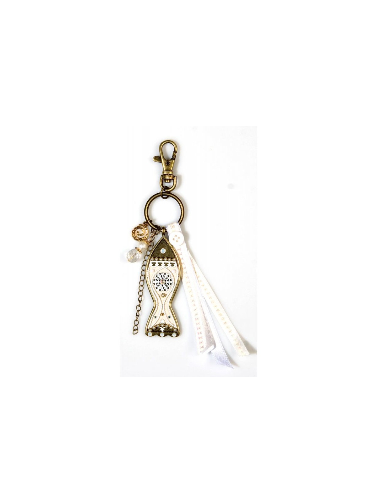 Fish Keychain by Ester Shahaf | Judaica Keychains