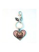 Pink Heart Keychain by Ester Shahaf | Judaica Keychains