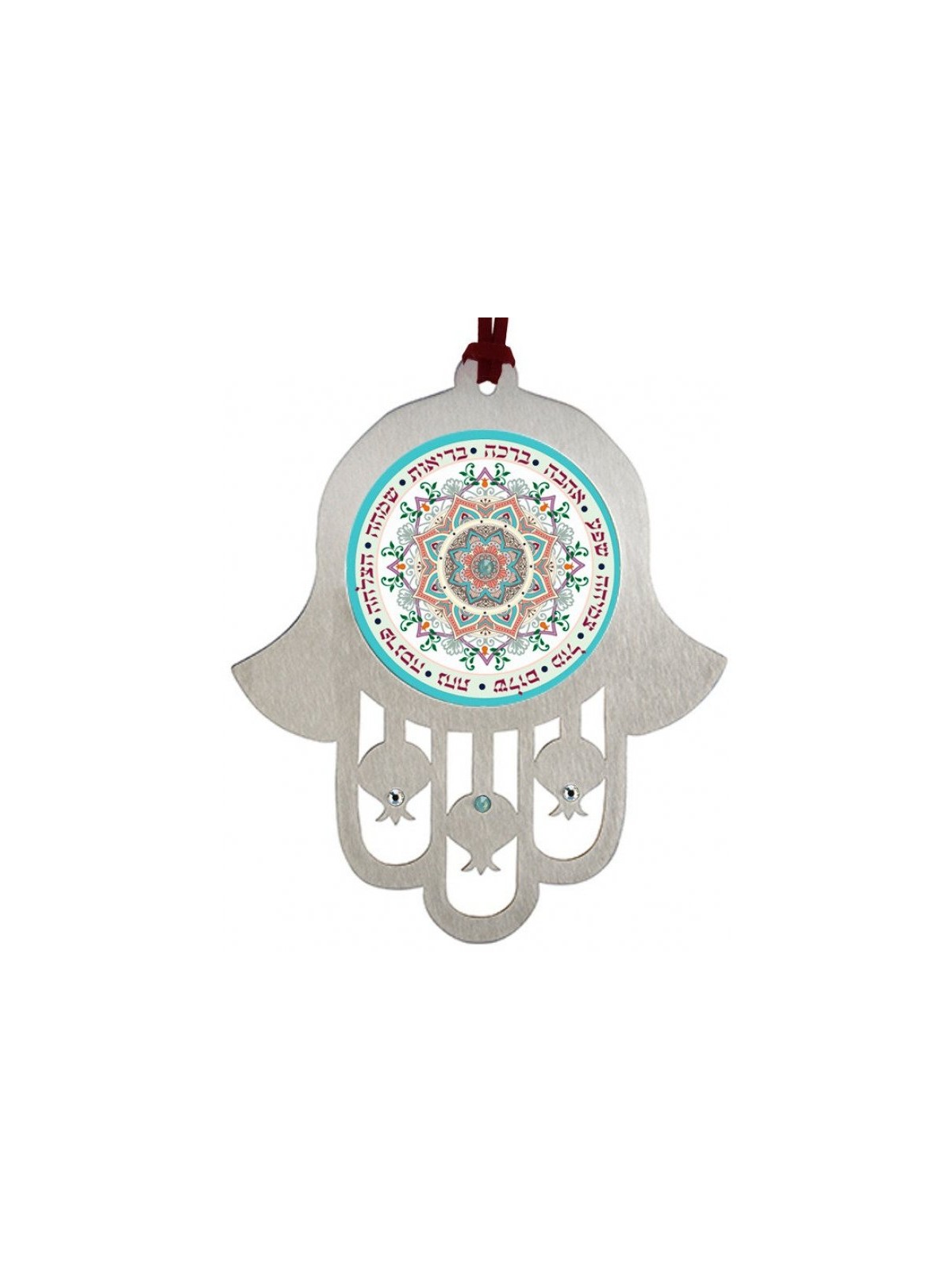 Dorit Judaica Hamsa Wall Hanging with Mandala Motif a... | Hamsa Hands