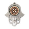 Dorit Judaica Maroon Stainless Steel Wall Hamsa Home ... | Hamsa Hands
