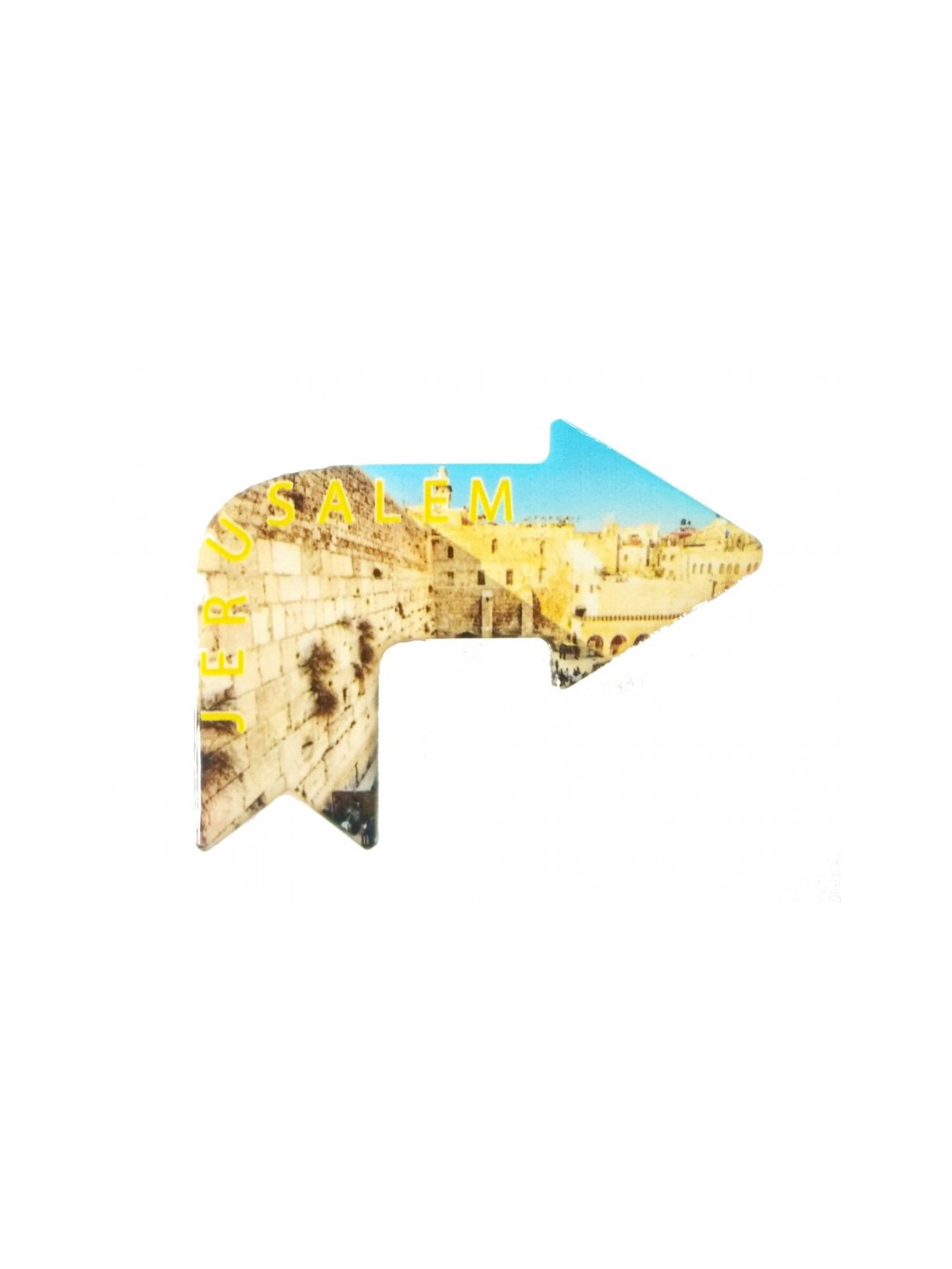 Ceramic Magnet %96 Arrow Shape Pointing to Western... | Jewish Magnets