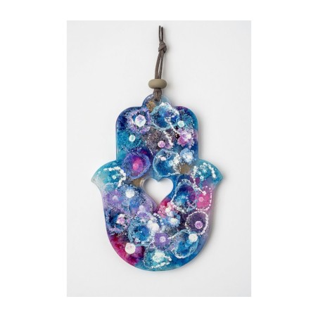 Graciela Noemi Handcrafted Hamsa with Cutout Heart Sh... | Hamsa Hands