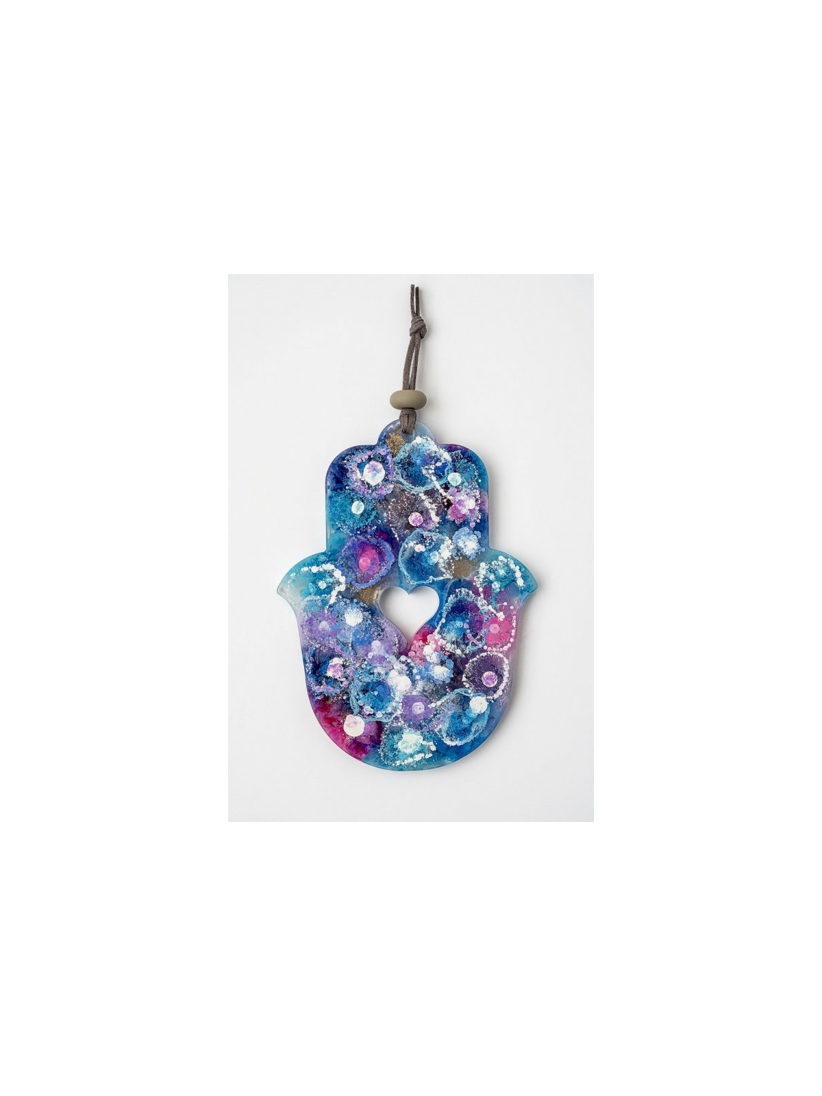 Graciela Noemi Handcrafted Hamsa with Cutout Heart Sh... | Hamsa Hands