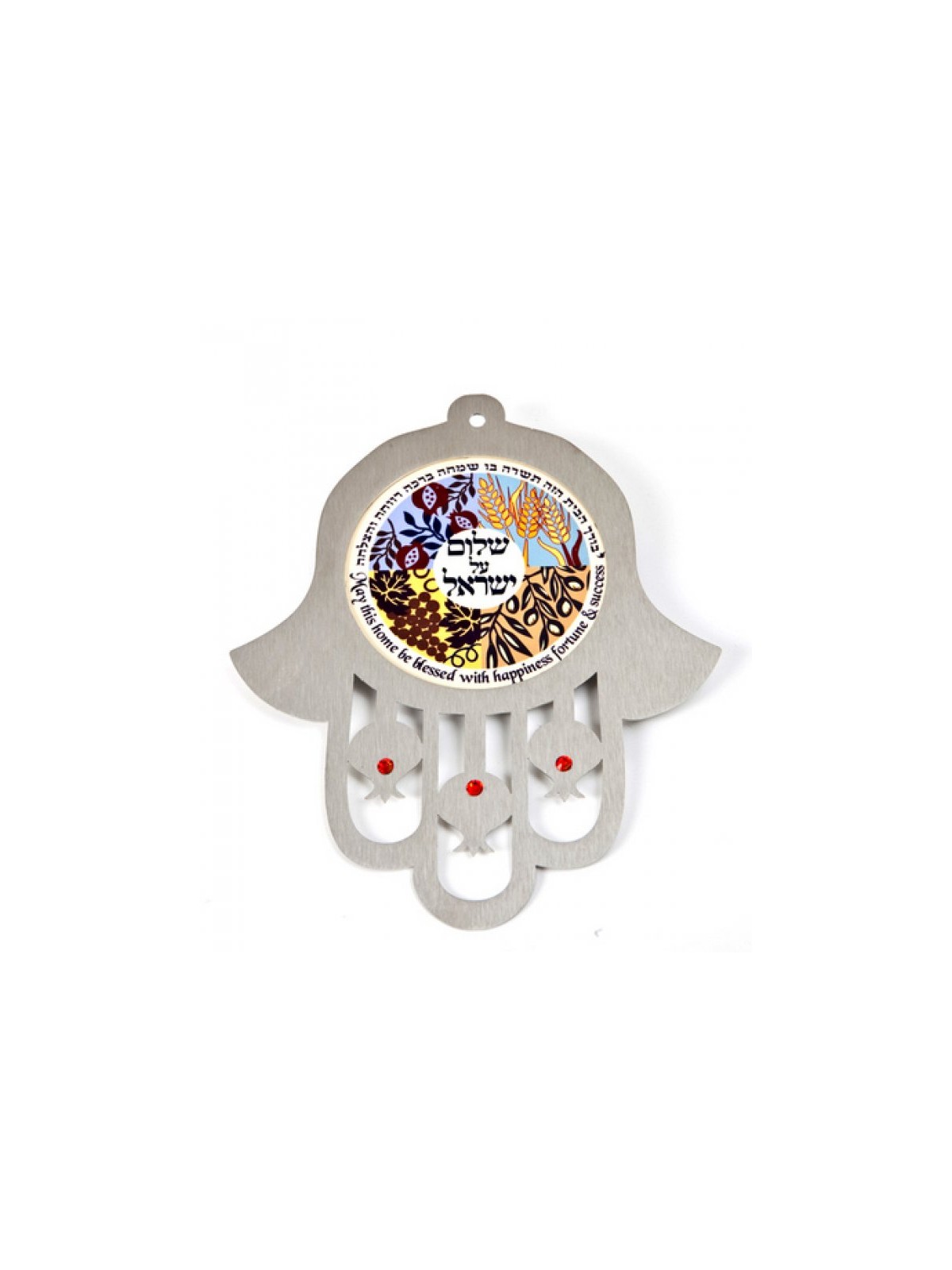 Dorit Judaica Wall Hamsa Seven Species Home Peace Ble... | Hamsa Hands