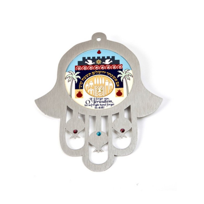 Dorit Judaica Colorful Wall Hamsa Jerusalem Images If... | Hamsa Hands
