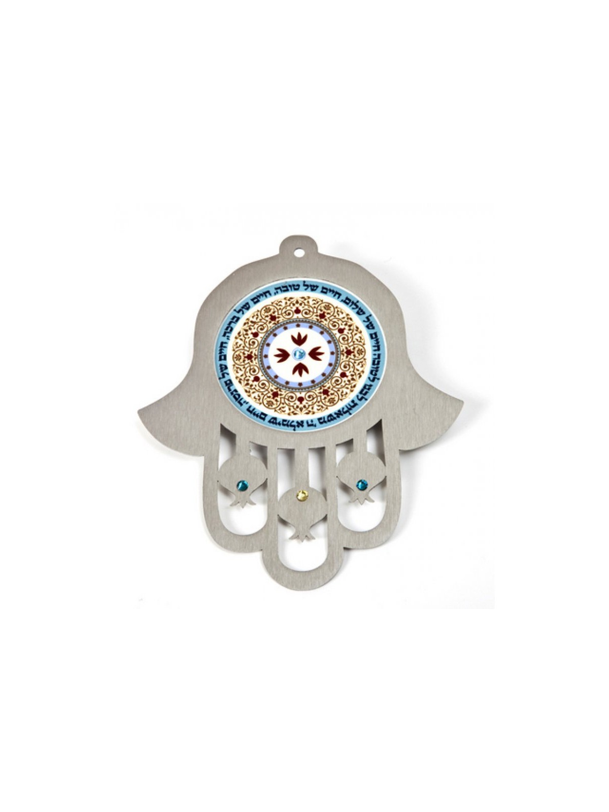 Dorit Judaica Wall Hamsa Blessed Life New Month Bless... | Hamsa Hands