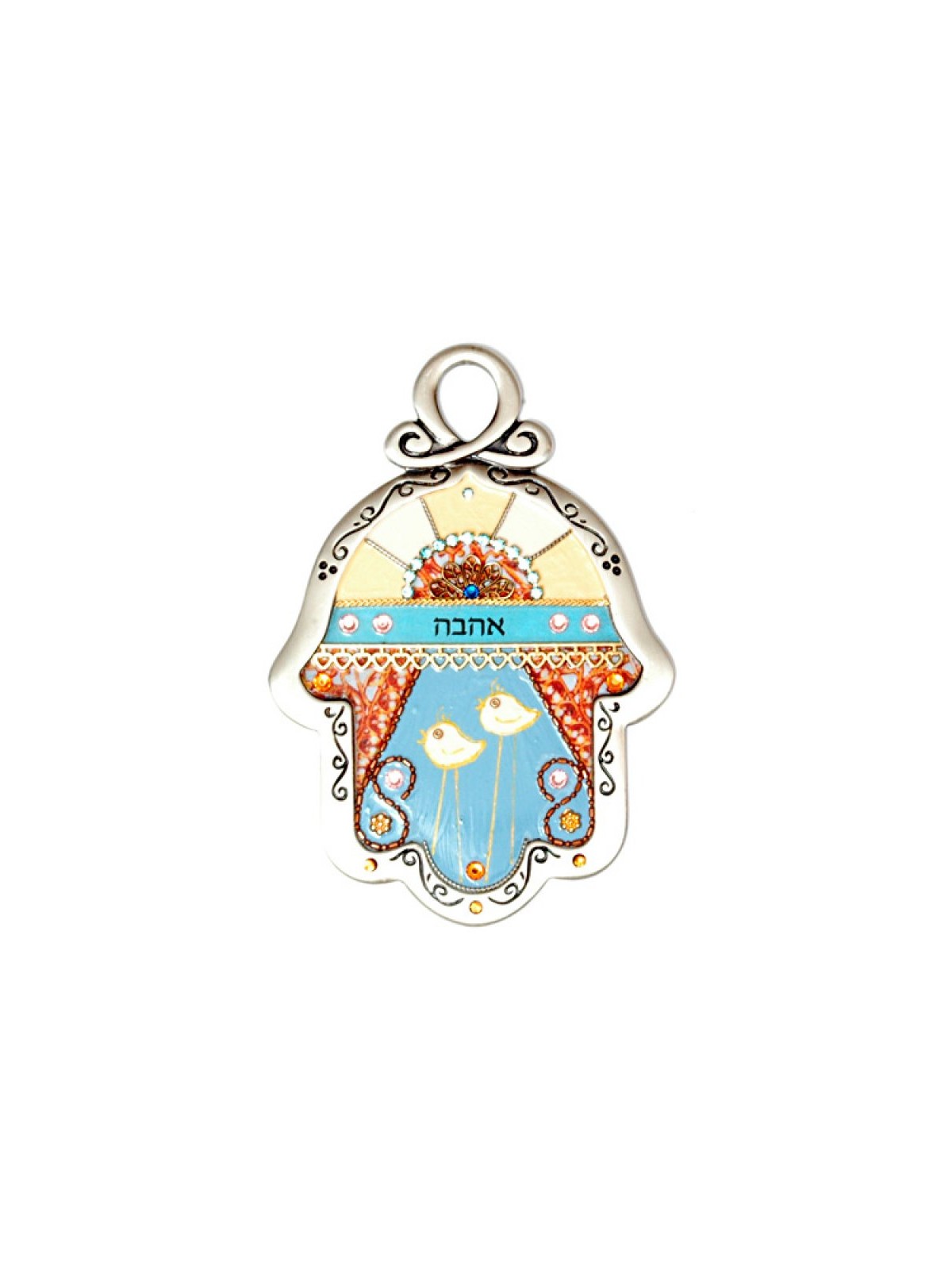 Pewter Wall Hamsa by Ester Shahaf Love | Hamsa Hands