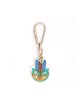 Colorful Flower Hamsa Keychain by Ester Shahaf | Judaica Keychains