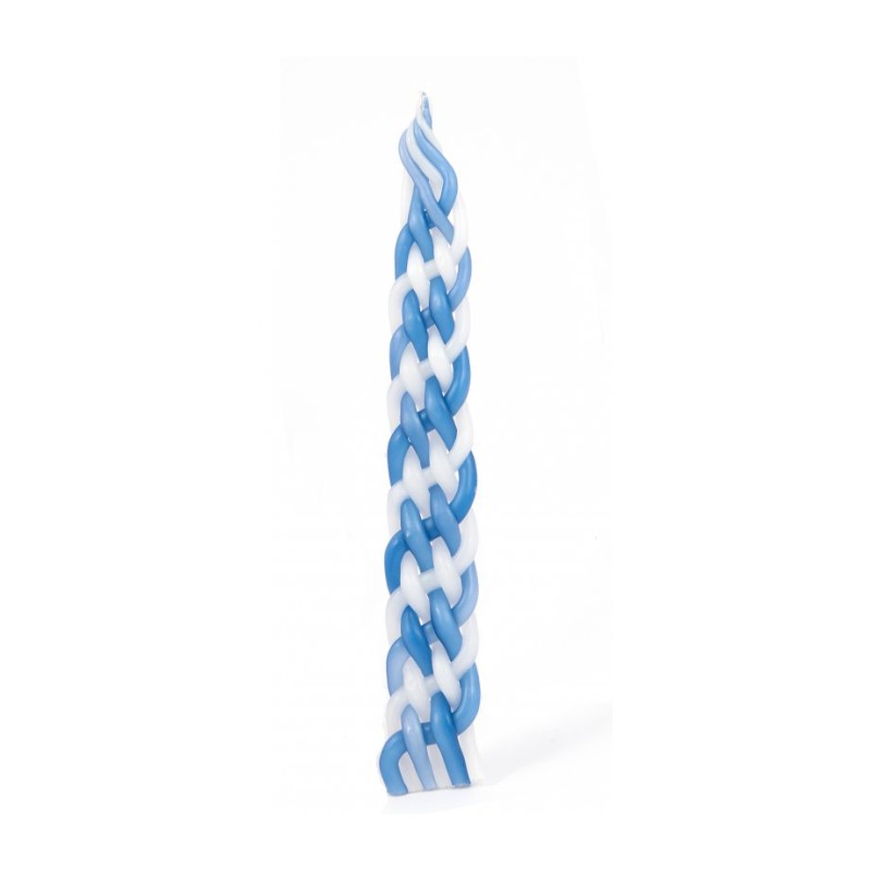 Handmade Paraffin Wax Braided Havdalah Candle Bl... | Havdalah Candles