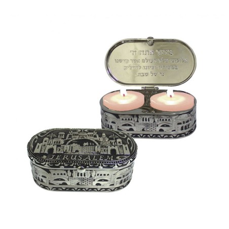 Compact Travel Candlesticks in Nickel Plated ... | Travel Candlesticks