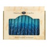 Decorative Handmade Galilee Shabbat Candles Blue ... | Sabbath Candles