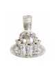 Silver Plated Kiddush Fountain with 8 Sma... | Jewish Gift from Israel