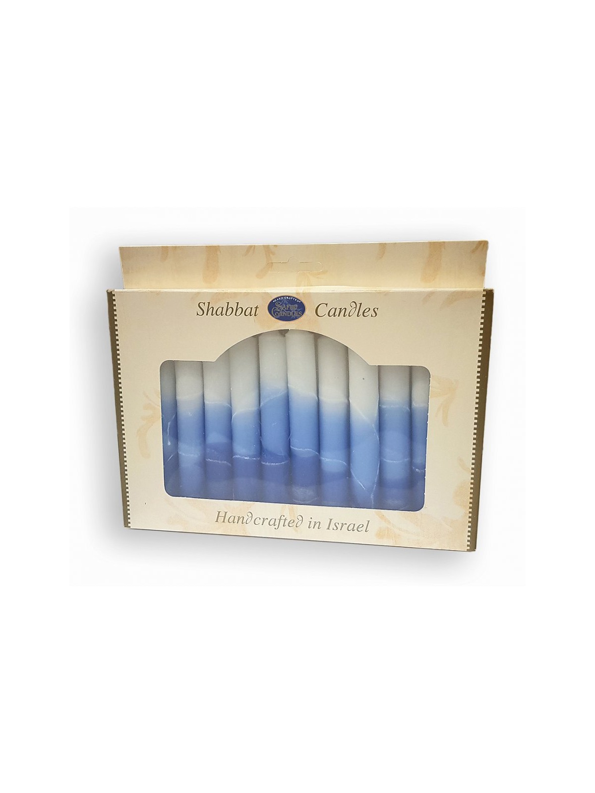 Decorative Handmade Galilee Shabbat Candles White... | Sabbath Candles