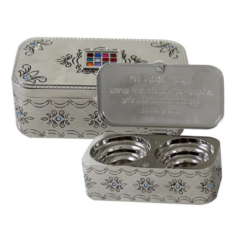 Compact Travel Candlesticks in Box Nickel %96... | Travel Candlesticks