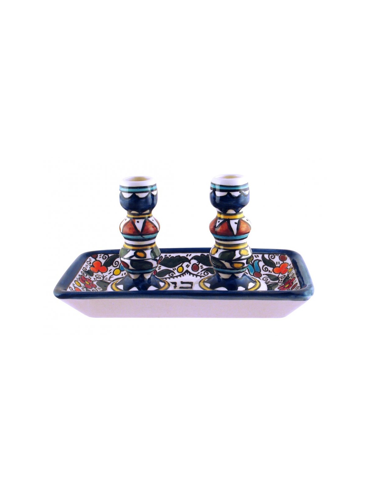 Armenian Design Shabbat Candlesticks wit... | Traditional Candlesticks