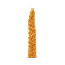 Handcrafted Flat Beeswax Braided Havdalah Candle... | Havdalah Candles