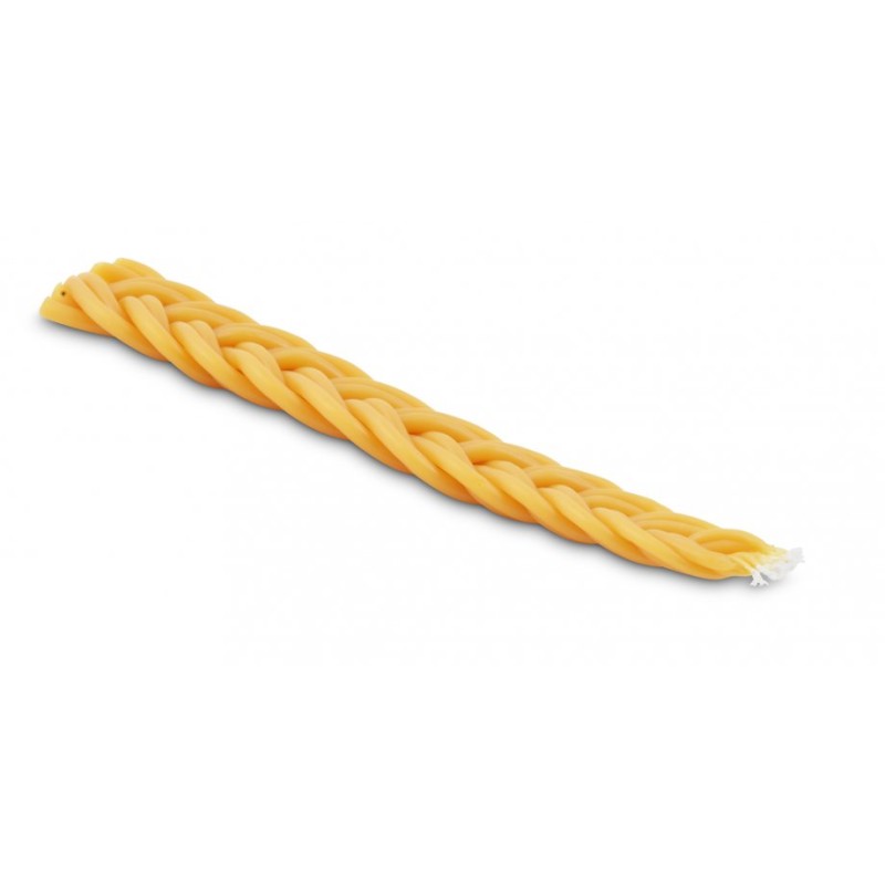 Handcrafted Flat Beeswax Braided Havdalah Candle... | Havdalah Candles