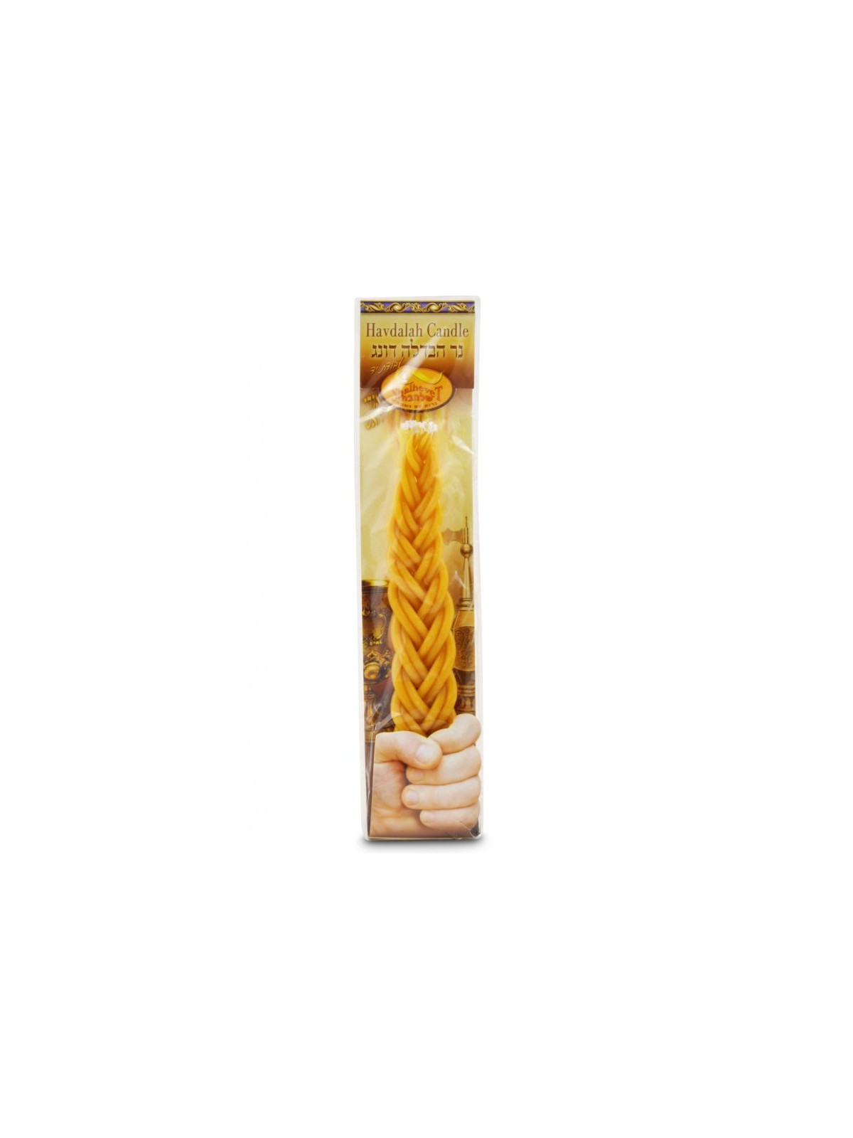 Handcrafted Flat Beeswax Braided Havdalah Candle... | Havdalah Candles