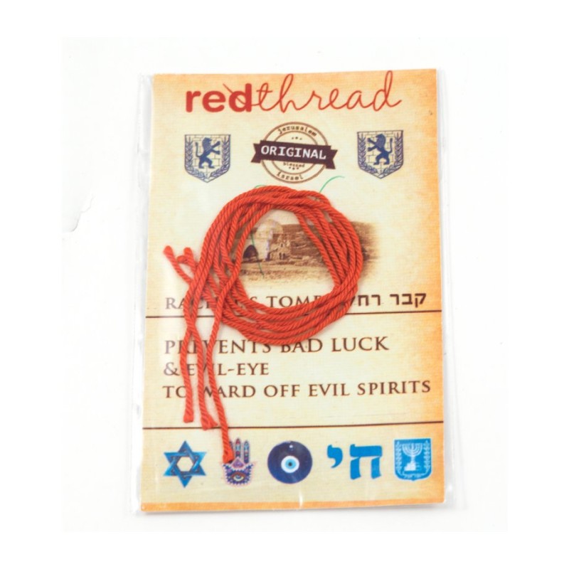 Five Red Thread Bracelets Against the Evil Eye from Israel | Blessings