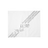 Faux Leather Challah Cover White and Silver | Challah Covers