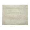 Faux Leather Challah Cover with Embossed Kiddush Text | Challah Covers
